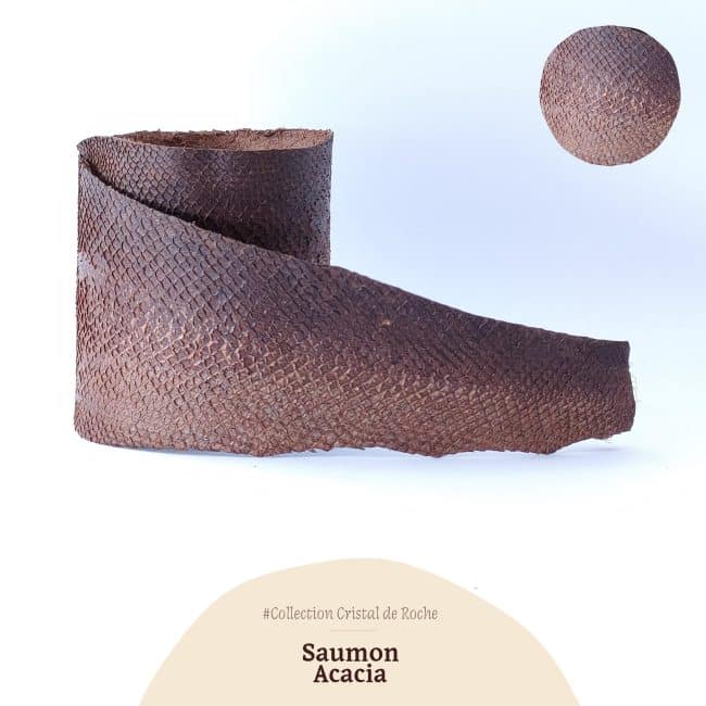 cuir de saumon - acacia - collection cristal de roche